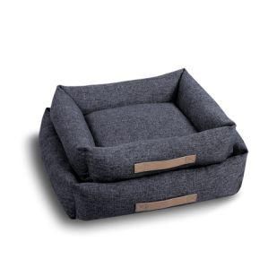 Medium Size Comfort Bolster Pet Bed &amp; Accessories Square Shape for Dog Soft Plush Cat Bed Pet Supplies