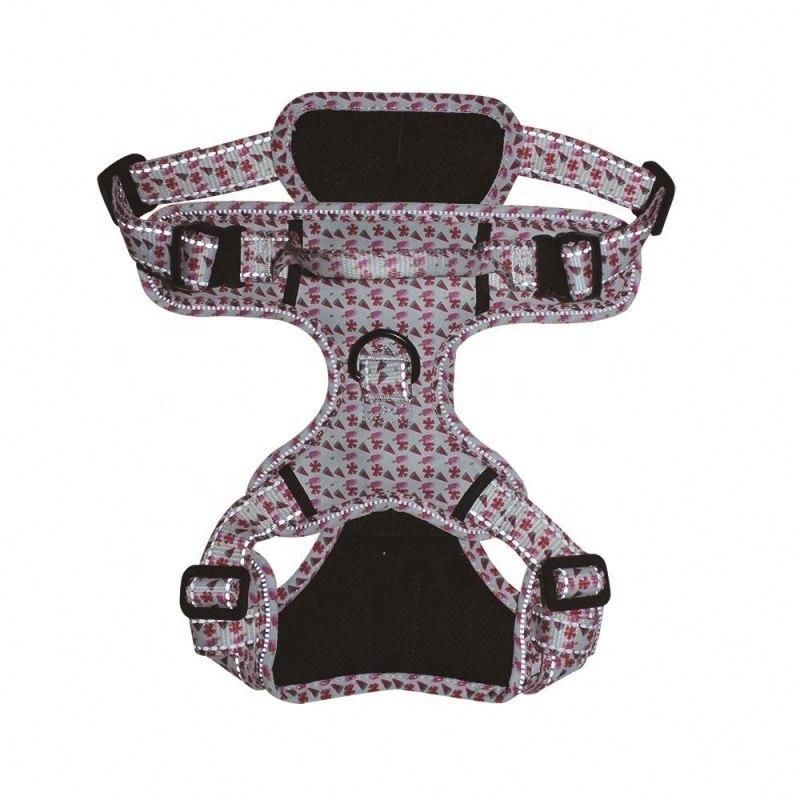 Personalized Custom Logo Weighted Breathable Mesh Dog Harness with Handle/Pet Harness/Customized