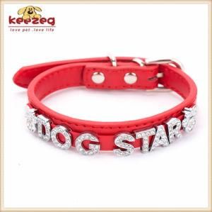 DIY /Customize Bling Names Pet Dog Collars with Quality Leather