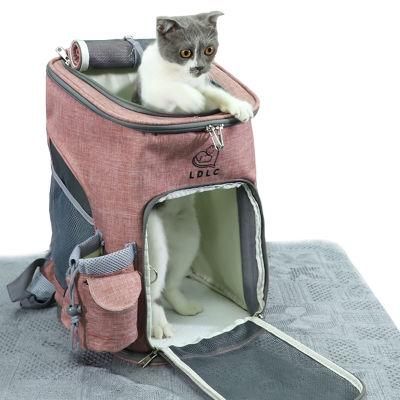 Storage Pet Backpack Portable Folding Pet Bag External Expansion Pet Carrier Folding Cat Bag