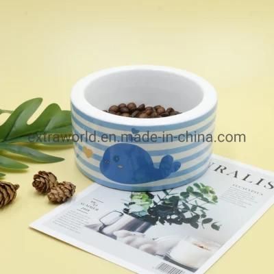Wholesale Pet Bowl Ceramic Cat Food Bowl with Custom Design