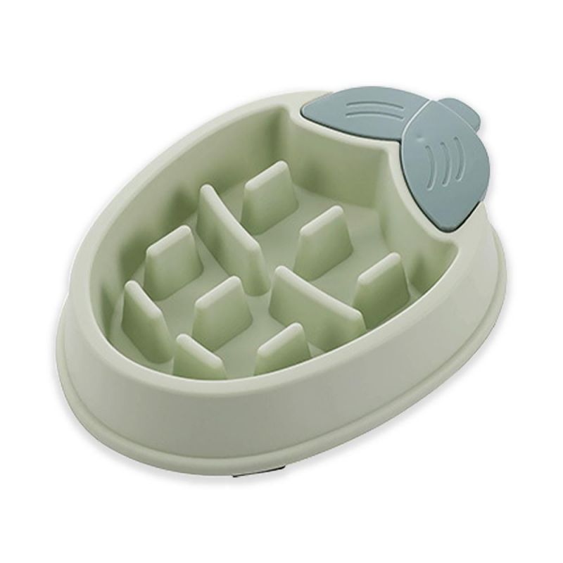 Plastic Pet Slow Food Bowls for Cats and Dogs