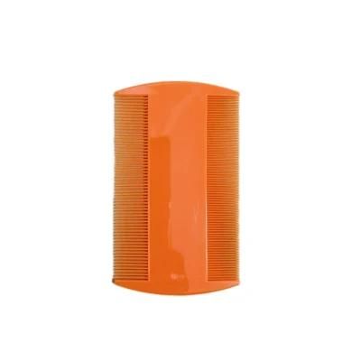 Wholesale Plastic Pet 2 Sided Flea Comb Cars and Dogs Flea Hair Grooming Comb Flea Comb Orange