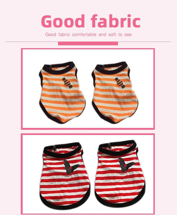 Dog T-Shirt Pet Clothing Summer Dog Clothes Blank Cotton Plain Dog T Shirt for Wholesale