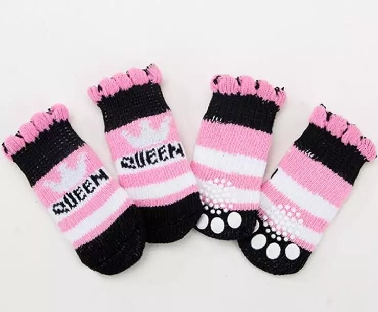 Custom Pet Dog Socks Paw Protection Traction Control Anti-Slip Dog Socks for Indoor Wear