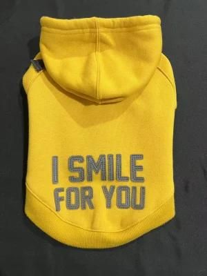 &quot;I Smile for You&quot; Manufacture Wholesale Dog Clothes Dog Hoodie