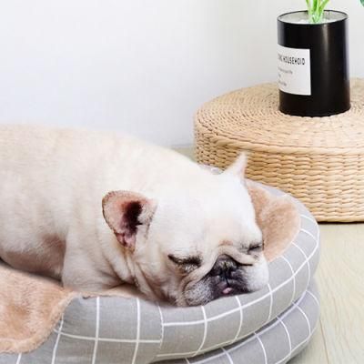 Crystal Round Plush Soft Comfortable Luxury Pet Bed