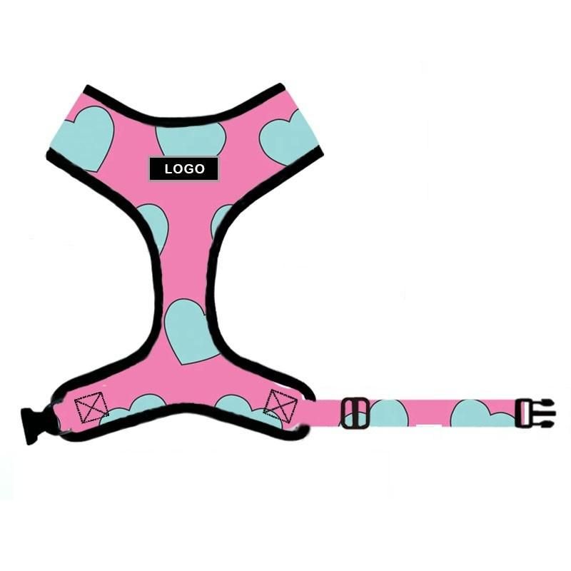Adjustable Pattern Logo Many Sizes Leash Poop Bag Collar a Set Dog Harness