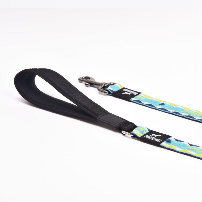 Wholesale Rainbow Jacquard Weave Pet Accessories Dog Leash with New Design Mokofuwa