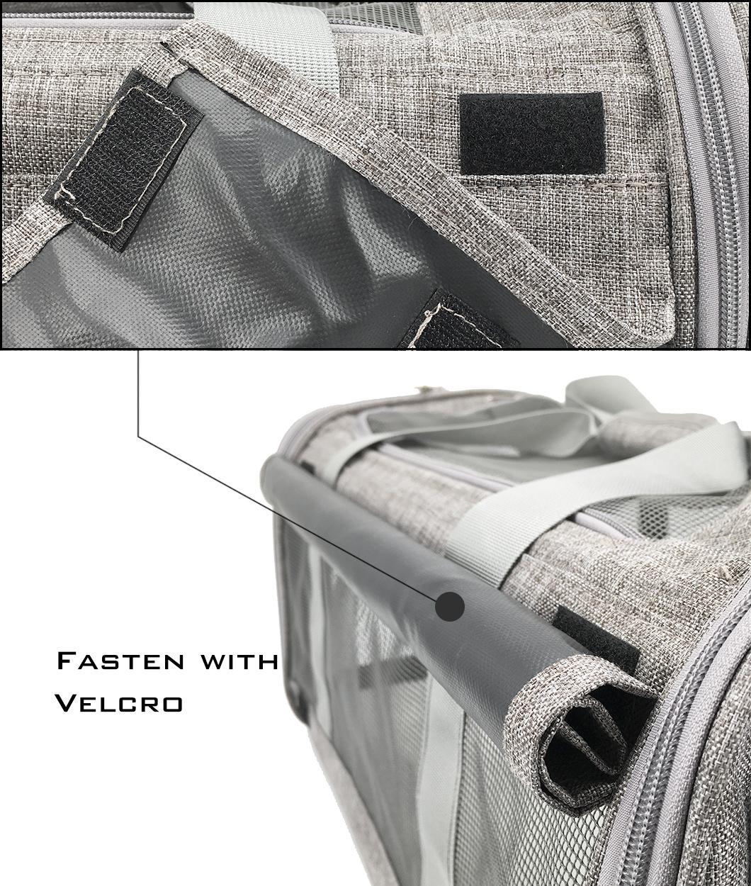 Comfortable Large Space Portable Breathable Outdoor Travel Bag Pet Car Carrier
