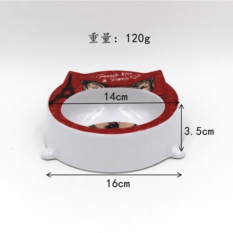 Mini Pet Bowl Mini Pet Bowl Portable Porcelain Cat Bowl with Non-Slip Bottom Design Cute Cat Bowl