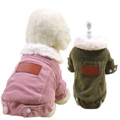 2022 Amazon Hot Sale 100% Cotton Designer Clothes Dog Jacket Clothes Coat