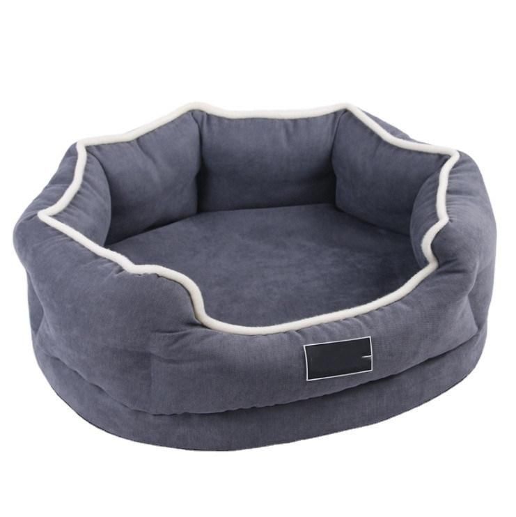 Fast Delivery of Memory Foam Velvet Pet Bed with 3 Colors Option