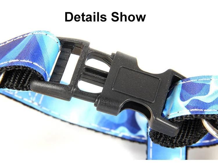 Manufacturers Wholesale Custom Fabric Print Patented Neoprene Reversible Comfort Dog Harness