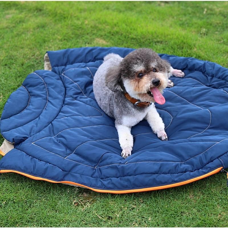 Outdoor Water-Repellent Warm Portable Pet Sleeping Bag with Zipper