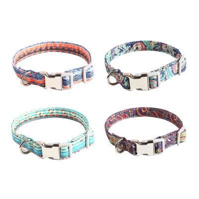 Manufacturer Custom Soft Neoprene Padded Adjustable Reflective Nylon Dog Collar with 12 Colors