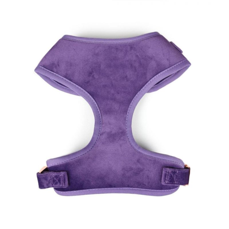 Pet Supply No Pull Soft Solid Plain Colour Designer Pet Fleece Velvet Walking Custom Dog Harness