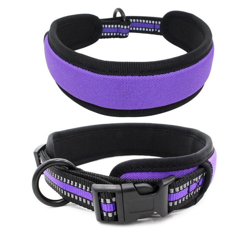 Good Quality Nylon Pet Collar with Soft Neoprene Lining Dog Collar