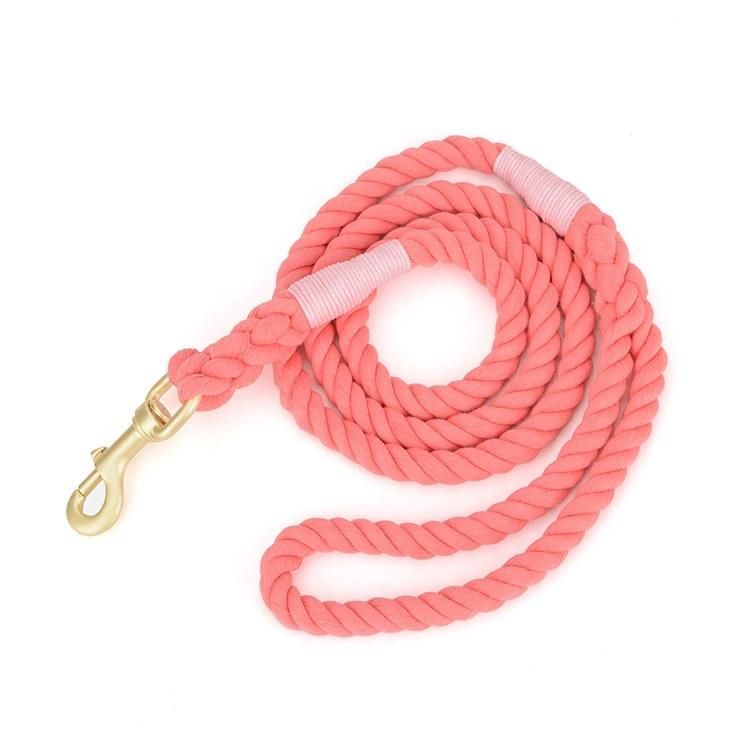 Fashion and Attractive Braided Rope Cotton Dog Leash