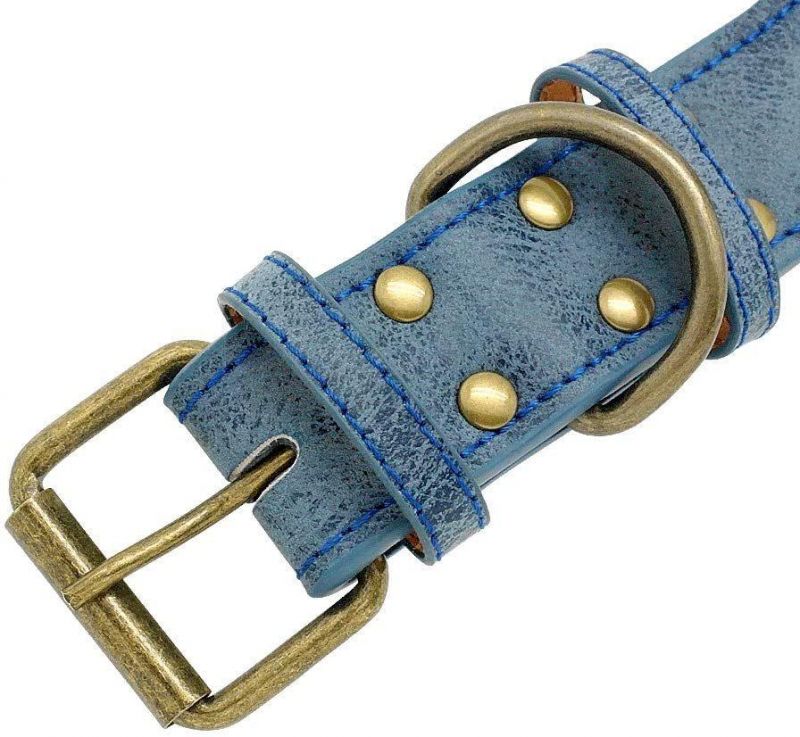 Sharp Spiked Studded Dog Collar - Stylish Leather Dog Collars
