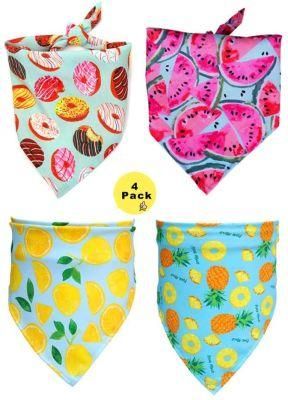 Dog Bandanas Washable and Reversible Triangular Bibs