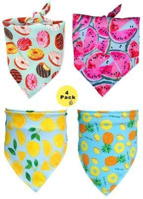 Dog Bandanas Washable and Reversible Triangular Bibs