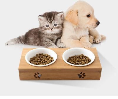 Stainless Steel Dog Bowls with Stand Elevated Cat Food Bowls Elevated Dog Bowl Holder