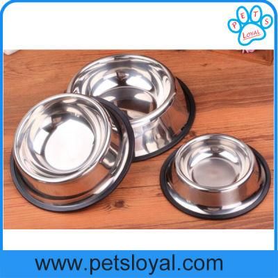 Factory Wholesale Cheap Stainless Steel Pet Dog Bowl