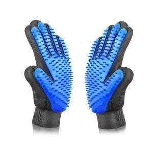 Pet Products Blue Anti-Scratch Massage Pet Gloves
