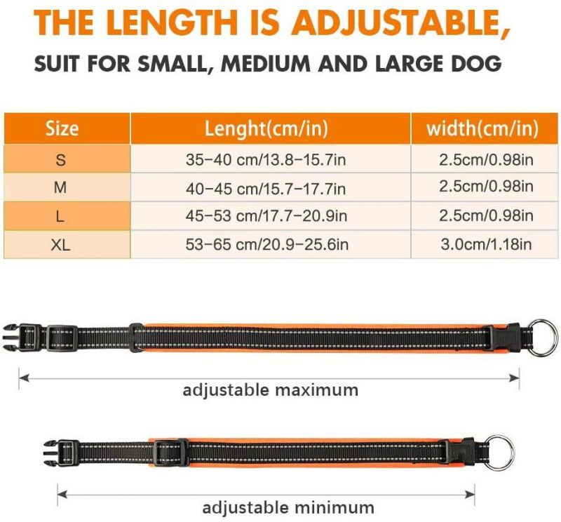 Easy and Quick to Put on/off Adjustable Dog Collar
