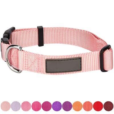 2022 Factory Wholease Colorful Nylon Pet Dog Collar and Leash