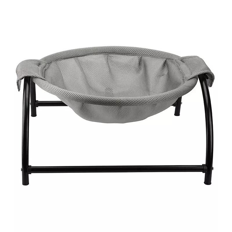 Free-Standing Round Cat Cooling Bed Cat Hammock Bed Removable & Washable Elevated Pet Bed