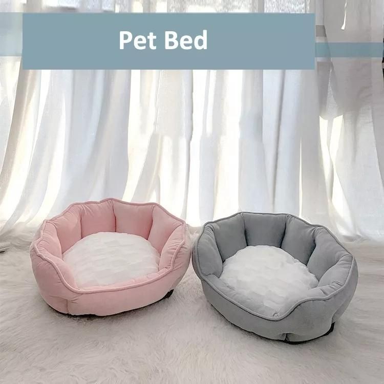 Semi-Enclosed Soft Pet Bed for Autumn and Winter