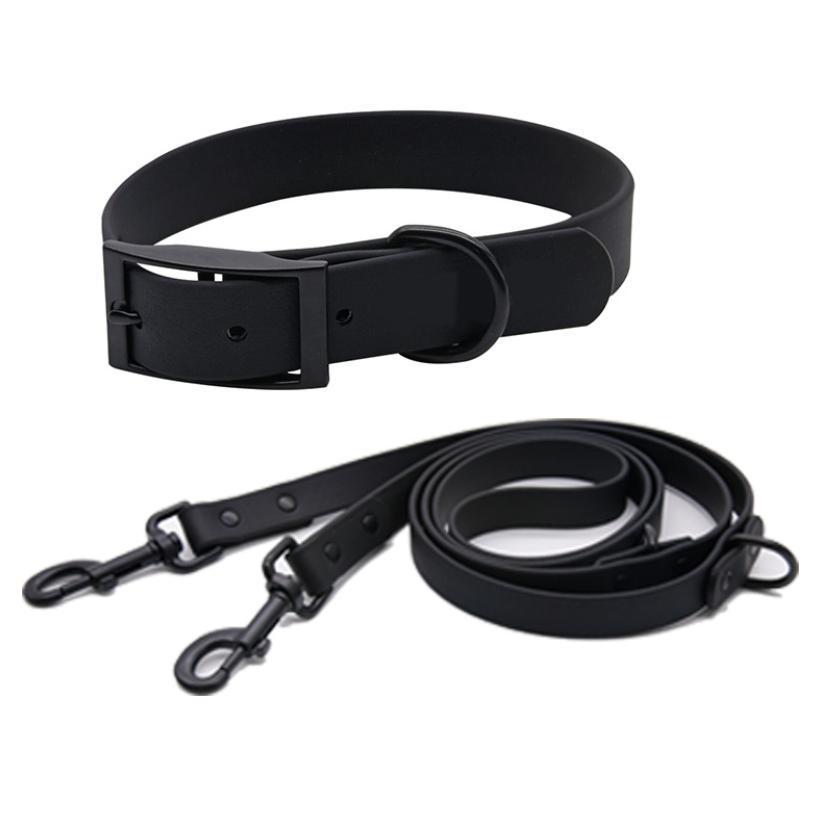 Support Customized Fashion PVC Dog Collar Waterproof Durable PVC Dog Collar and Leash