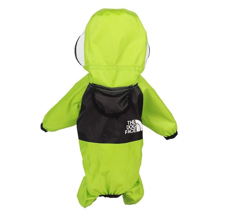 Dog Jacket Raincoat Waterproof PU Cup Reflective Dog Raincoat Pet Product