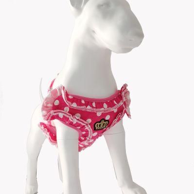Custom Private Label Designer Dots Print Comfort Breathable Small Cute Dog Harness