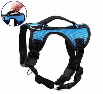Durable Adjustable Reflective Safety Soft Mesh Polyester Dog Chest Harness