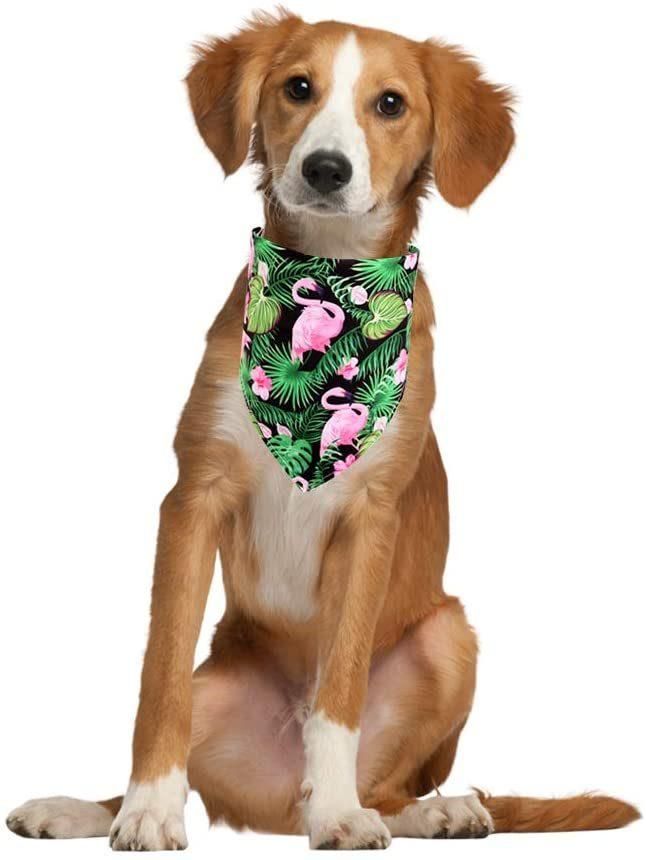 Dog Bandana Flamingo & Fruit & Hawaii Pattern Cooling Summer Style Dog Bandana