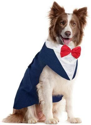 Dog Suit Summer Thin Suit Shirt Suit Wedding Dress Dog Cat Spring Summer Clothes Fashions Pets Clothes