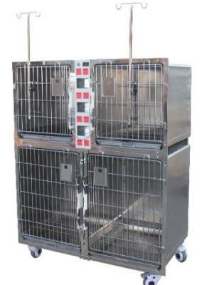 Factory Price Stainless Steel Animal Cage High Quality Vet Clinic Pet ICU Cage for Sale