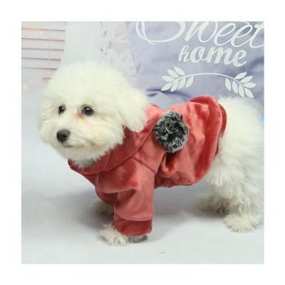 New Design Red and Black Two Color Pet Winter Hoodies Pet Clothes