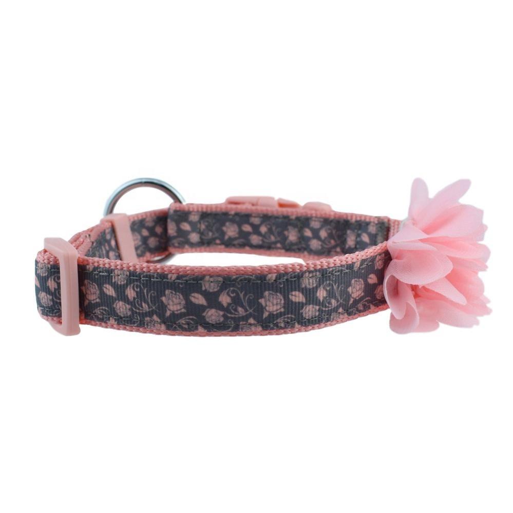 Wholesale Custom Personalized Fashion Flower Dog Collar for Puppy Pet Cat