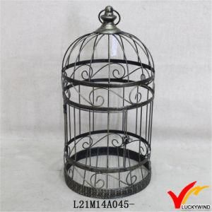 Scroll Pattern Shabby and Chic Round Metal Indoor Bird Cages