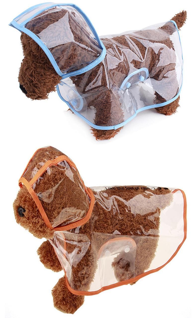 Wholesale Custom Comfortable Large Pet Clothes Hoodie Safe Reflective Waterproof Pet Dog Raincoat