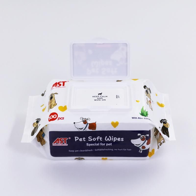 Custom Accepted Pets Cleaning Wet Wipes for Dog and Cat′s Tear Strains Hair Claw