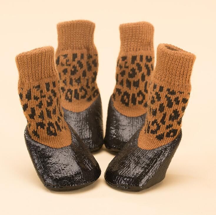 Outdoor Dog Socks Printing Pet Socks Waterproof Dog Socks