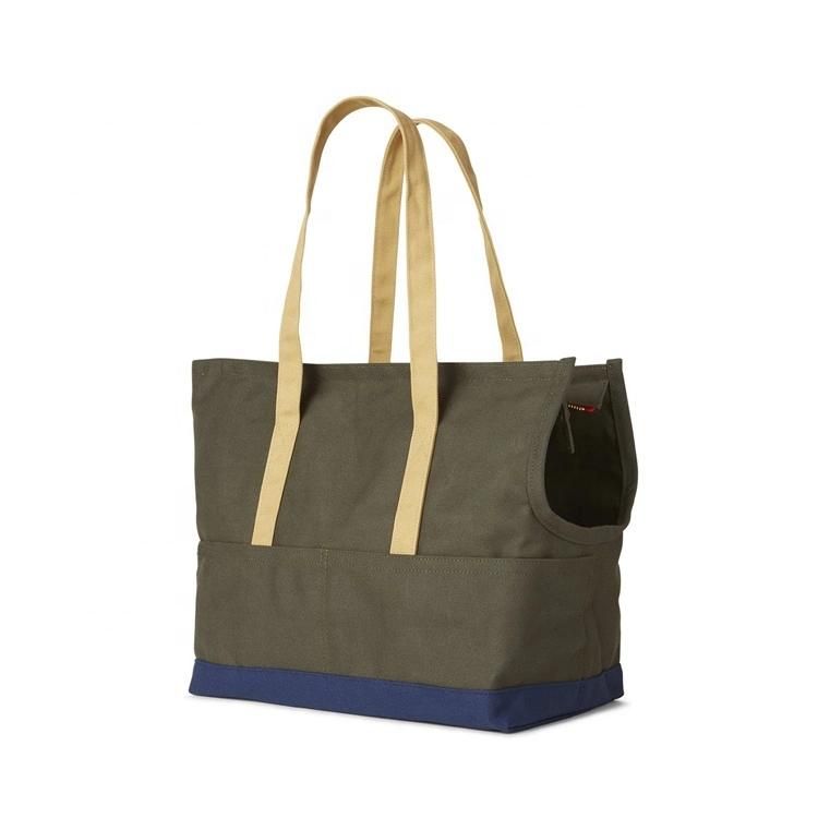 Professional China Competitive Supplier Canvas Foldable Tote Shoulder Pet Carrier Bag