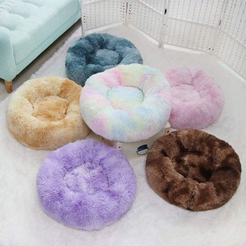 Cat Bed Dog Bed Calming Dog Bed Extra Soft Comfortable Cute Fur Bed
