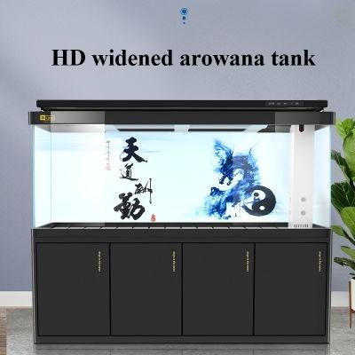 Yee Aquarium Glass Aquarium Fish Tank with Base Cabinet