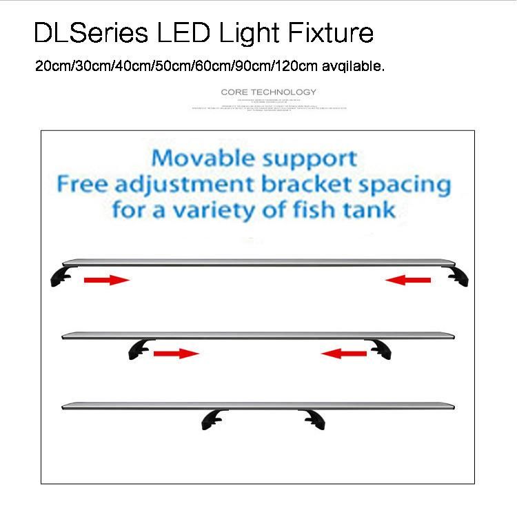 Movable Bracket LED Light Fixture with Brightness Adjustable 60cm
